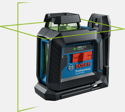 000346657050 - Bosch GLL50-40G Cross-Line Laser, 360°, green-beam