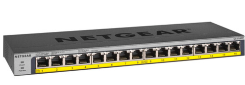 606449133318 - Netgear GS116PP 16-Port Gigabit PoE Network Switch