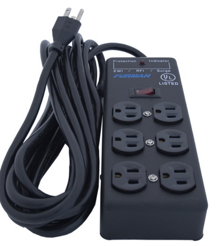 654061011224 - Furman Pro Plug 6-Outlet Power Block with Surge Protection