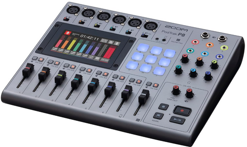 884354023454 - Zoom PodTrak P8 Portable Multitrack Podcast Recorder