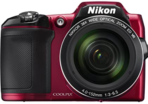 018208134830 - Nikon - Coolpix L840 16.0-Megapixel Digital Camera - Red kit Camera and Case and memory
