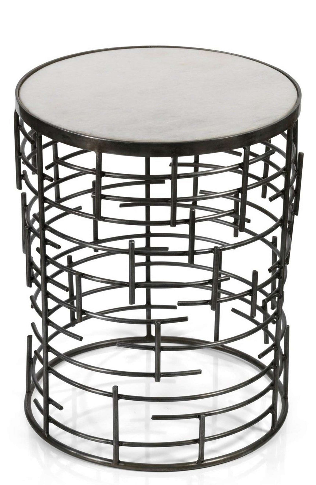 721794246282 - Zodax Barcelona Side Table with Marble Top